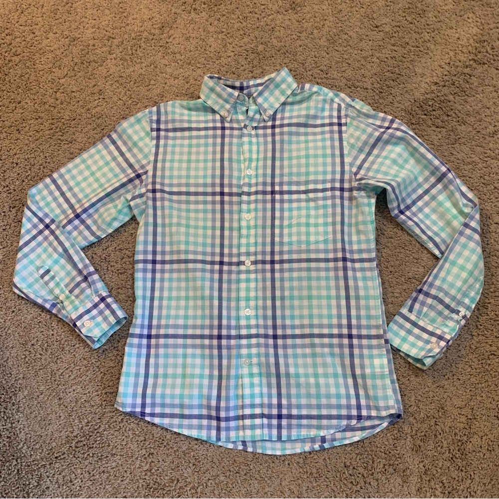 Men’s Merona Plaid Button Down Shirt Small Tailored Fit